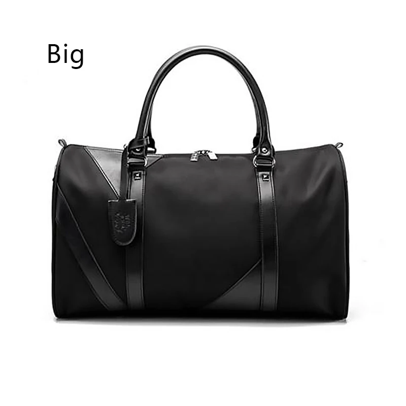 Big Black Wobag Новая модная спортивная сумка для сна, водонепроницаемая нейлоновая мужская сумка для путешествий, большие дорожные сумки через плечо - Цвет: Big Black