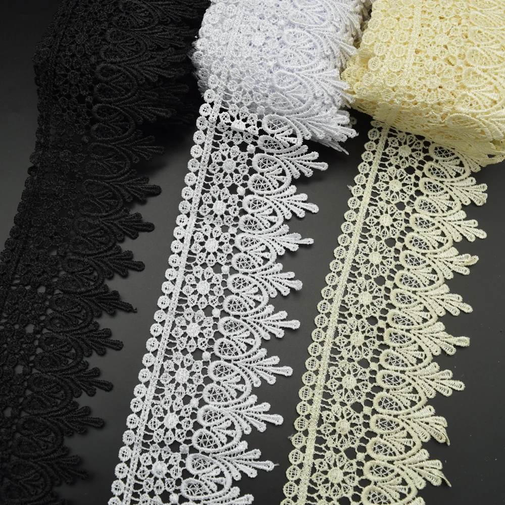 14 5 ярдов хорошего качества белый черный бежевый венецианская кружевная отделка