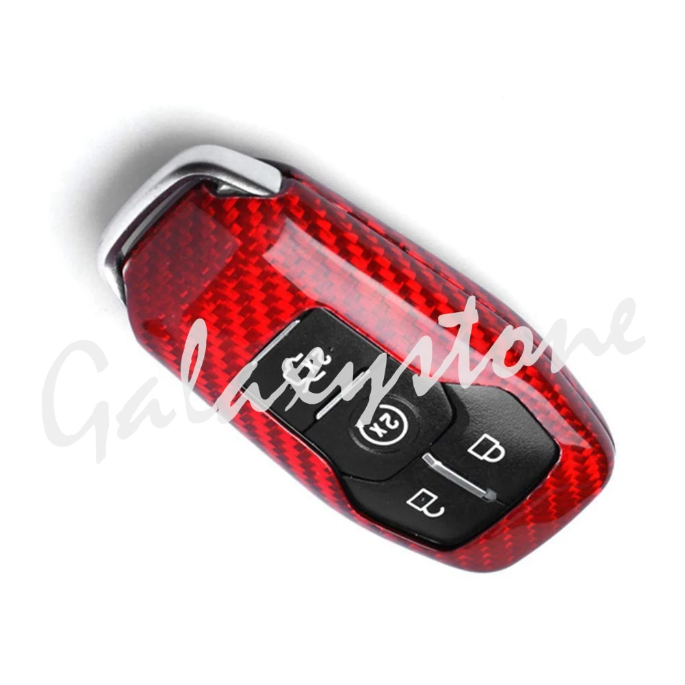 Carbon Fiber Auto Car Remote Key Case Cover Protective Shell Fit for Ford F150 Explorer Edge Fusion |