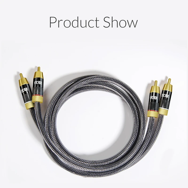 Превосходный аудиокабель Unnlink HIFI 2RCA на 2 RCA 0 5 м 1 3 10 для сабвуфера динамиков