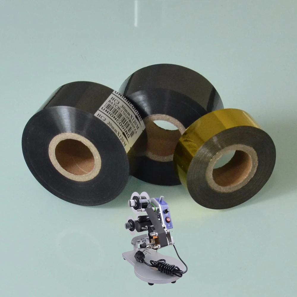

Black Width 35mm length 120M hot stampling ribbon on Medical industry