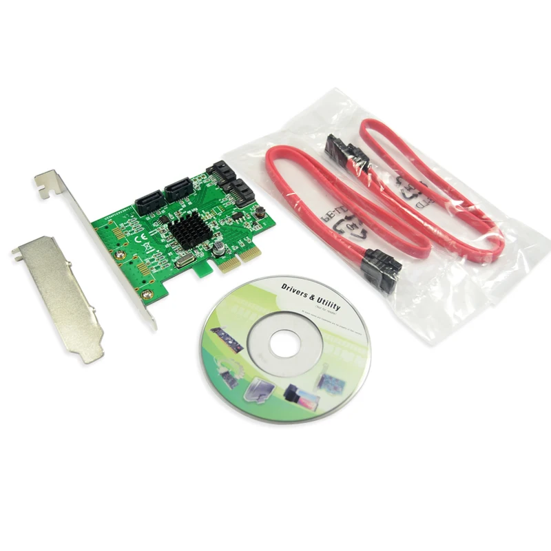 Набор микросхем Marvell 4 порта SATA 6 Гбит/с PCI Express Карта контроллера PCI-e к 3 0 конвертер