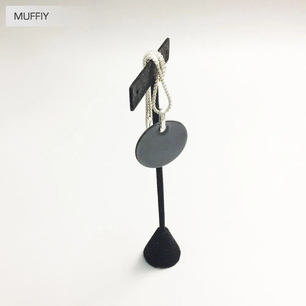 Большая подвеска в виде черного диска ювелирные изделия Европейском стиле