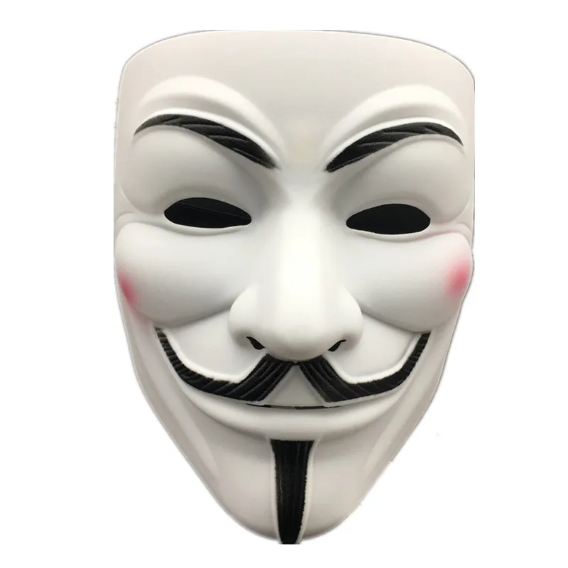 V для Vendetta полная маска лица взрослых мужчин 17*21 см красочные Хэллоуин косплей маскарадные вечерние