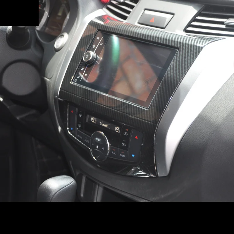 Для Nissan Terra 2018 2019 ABS GPS навигационная панель Крышка медиа-экран Рамка