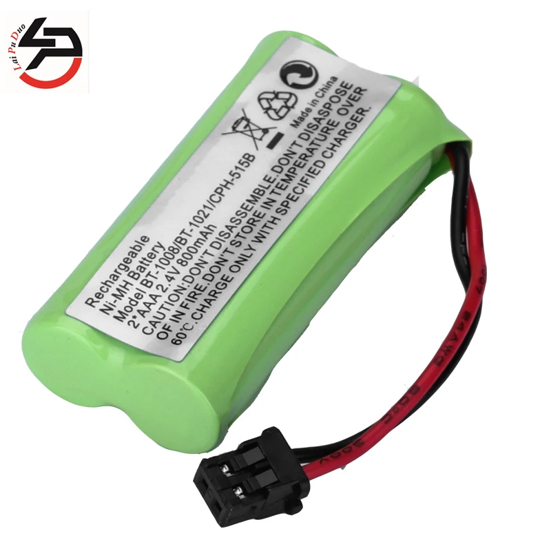 Laipuduo 2 4 V 800mAh беспроводной телефон перезаряжаемый Ni MH аккумулятор для Uniden BT 1008 BT1008