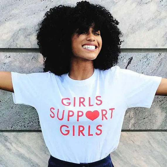 

Skuggnas girls support girls shirt feminist T-shirt support your local girl gang tumblr t shirt hipster grunge instagram tees