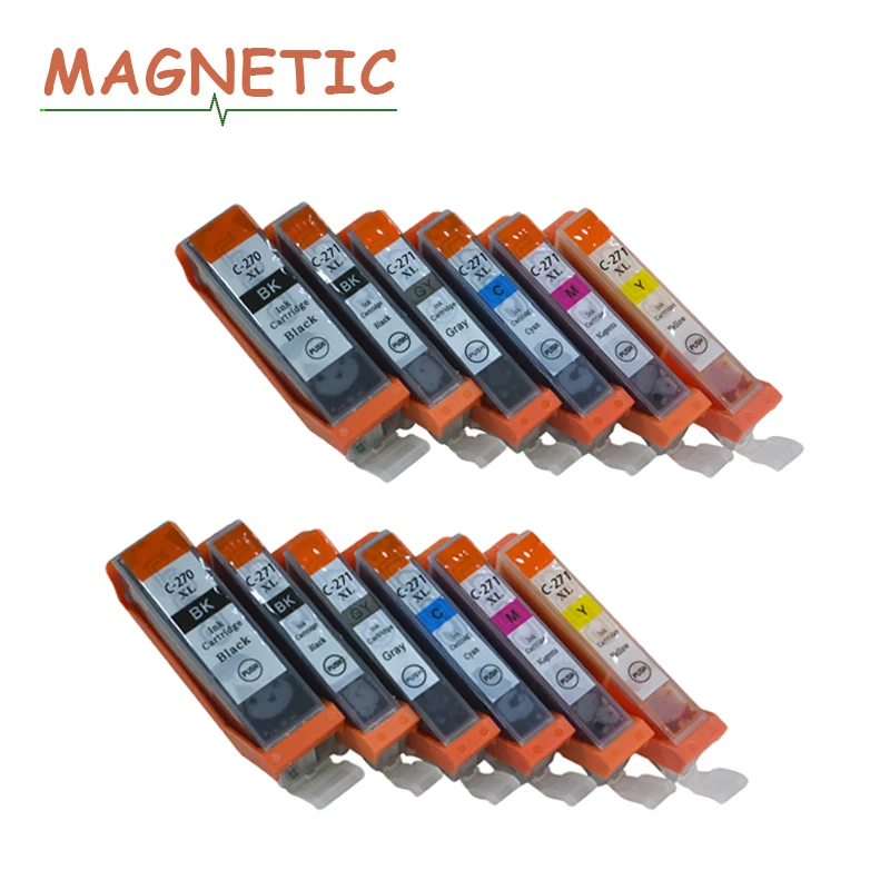 Картридж для принтера Canon PIXMA TS6020 TS5020 MG5720 MG5721 MG5722 MG6820 MG6821 MG6822 MG7720 pgi 270 12 шт. |