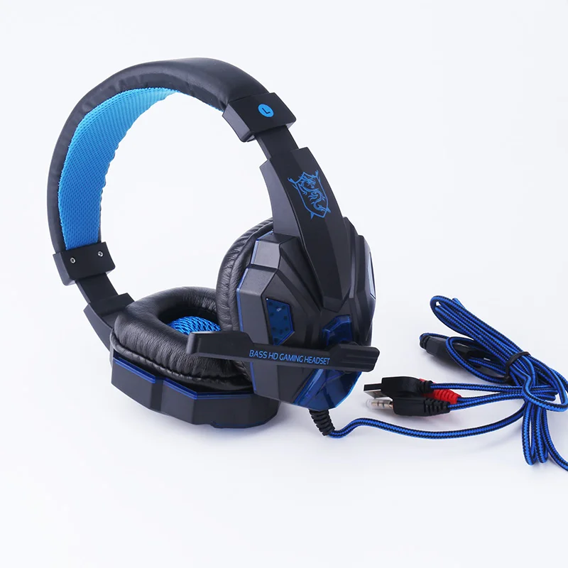 Накладные Игровые наушники для компьютера с микрофоном HD бас игровые