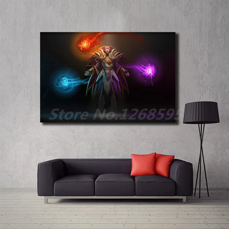 Invoker Dota 2 обои настенные художественные холст постер и печать Картина