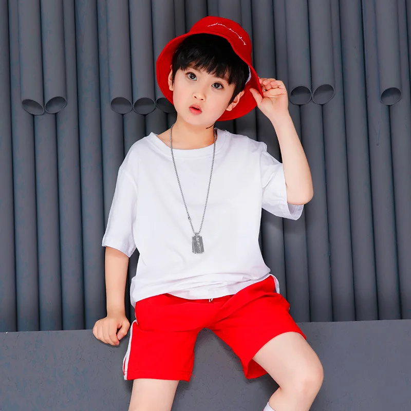 Fashion Children Jazz Dance Clothing Girls Boys Street Simple Style Hip Hop Costumes Performance Stage Outfits |