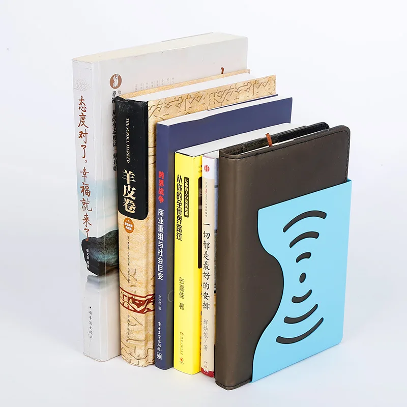 Новая Выдвижная Подставка для книг с металлическим выдолбленным книжным концом