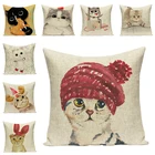 Милые подушки в форме кота для дивана, чехол для подушки, милые декоративные подушки для дивана в офисе, украшения для дня рождения, домашний декор для взрослых