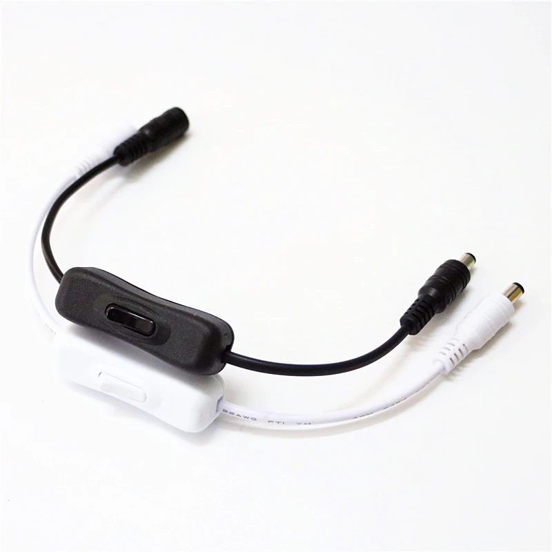 1 шт. коннектор для светодиодных лент 30 см белый/черный постоянный ток гнездовой