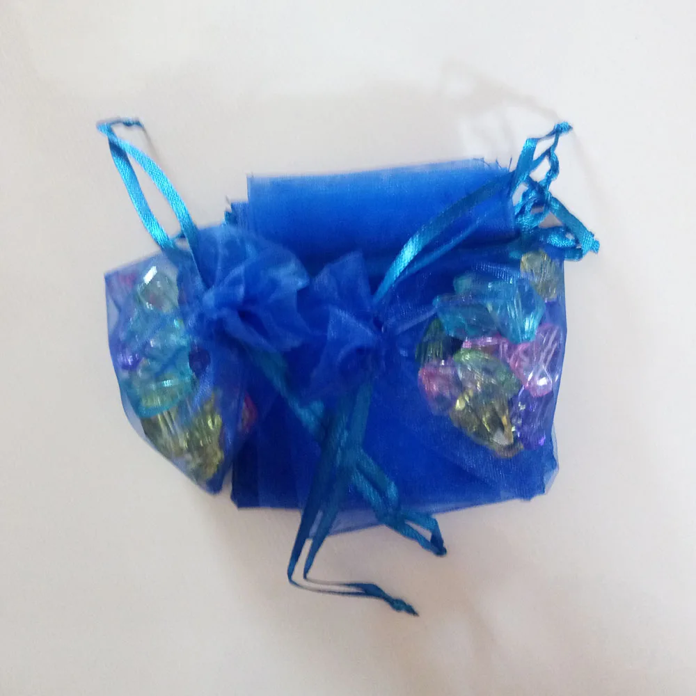 1000pcs Royal Blue Gift Bags For Jewelry And Packaging Organza Bag Drawstring Wedding/Woman Storage Display Pouches | Украшения и