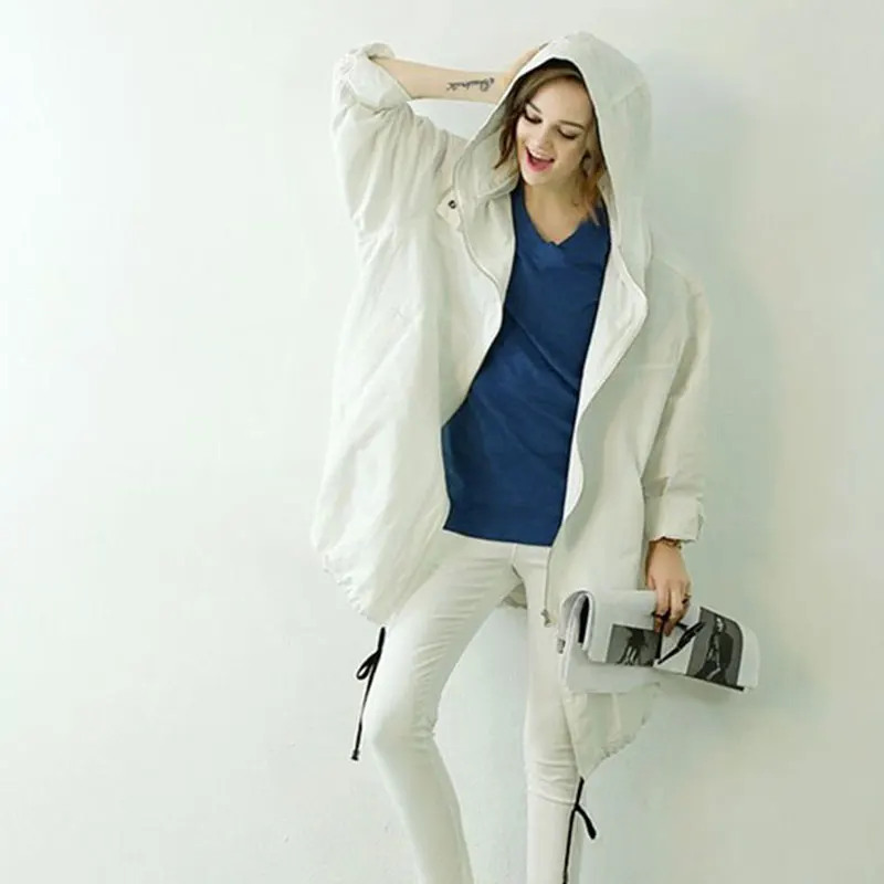 Длинные куртки для женщин новинка Осень зима длинный рукав повседневная куртка