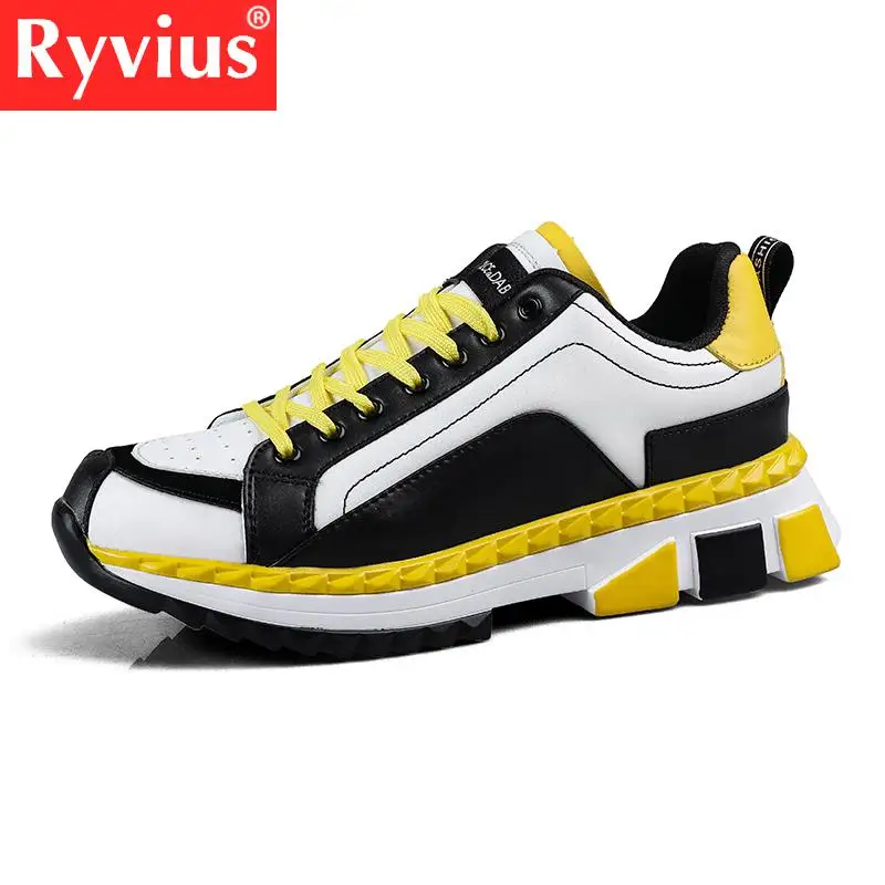Ryvius 2019 Мужская Новая обувь для бега Pu Face модная удобная дышащая Спортивная