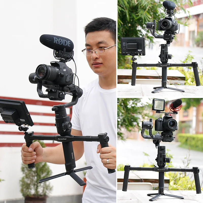 Agimbalgear DH04 с двойной ручкой Выдвижная рукоятка для DJI Ronin S 3 осевой стабилизатор