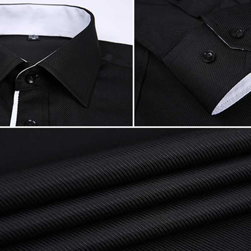 MFERLIER Весна Зима Большие 10XL рубашки мужские 8XL с длинным рукавом Плюс Размер