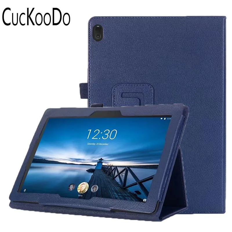 NavyBlue Из искусственной кожи с откидной крышкой держателем чехол для lenovo TAB E10 TB-X104F 10,1 дюймового планшета выпуска - Цвет: NavyBlue