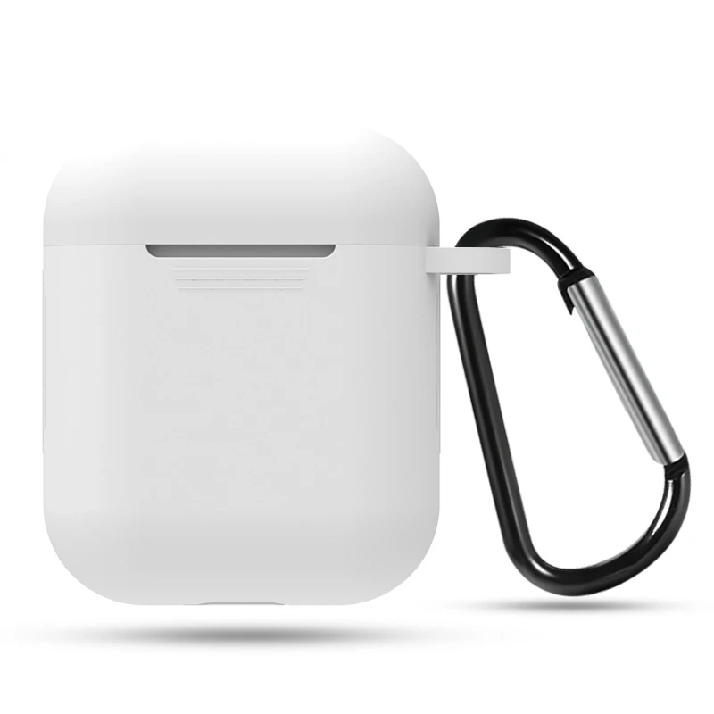 Мягкий силиконовый чехол для Apple Airpods наушники противоударный чехол для гарнитура для Airpods аксессуары ультратонкий протектор Чехлы - Цвет: White