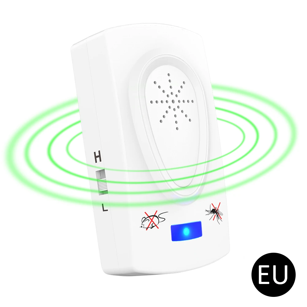 

Ultrasound Mouse Cockroach Repeller Device Insect Rats Spiders Mosquito Killer Pest Control Household Pest Rejecter