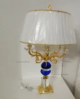 european luxury project large crystal lamp royal classic living room villa model room decorative lights led table lamp