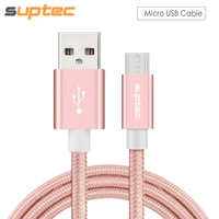 suptec micro usb cable fast charging data sync cord for samsung galaxy s7 s6 s5 s4 huawei xiaomi sony phone nylon charger cable