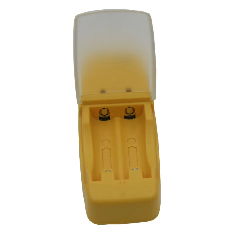 2 слота Смарт USB зарядное устройство для перезаряжаемых щелочных аккумуляторов AA AAA AAAA 1,5 В батарея Мини модное желтое зарядное устройство светодиодный дисплей