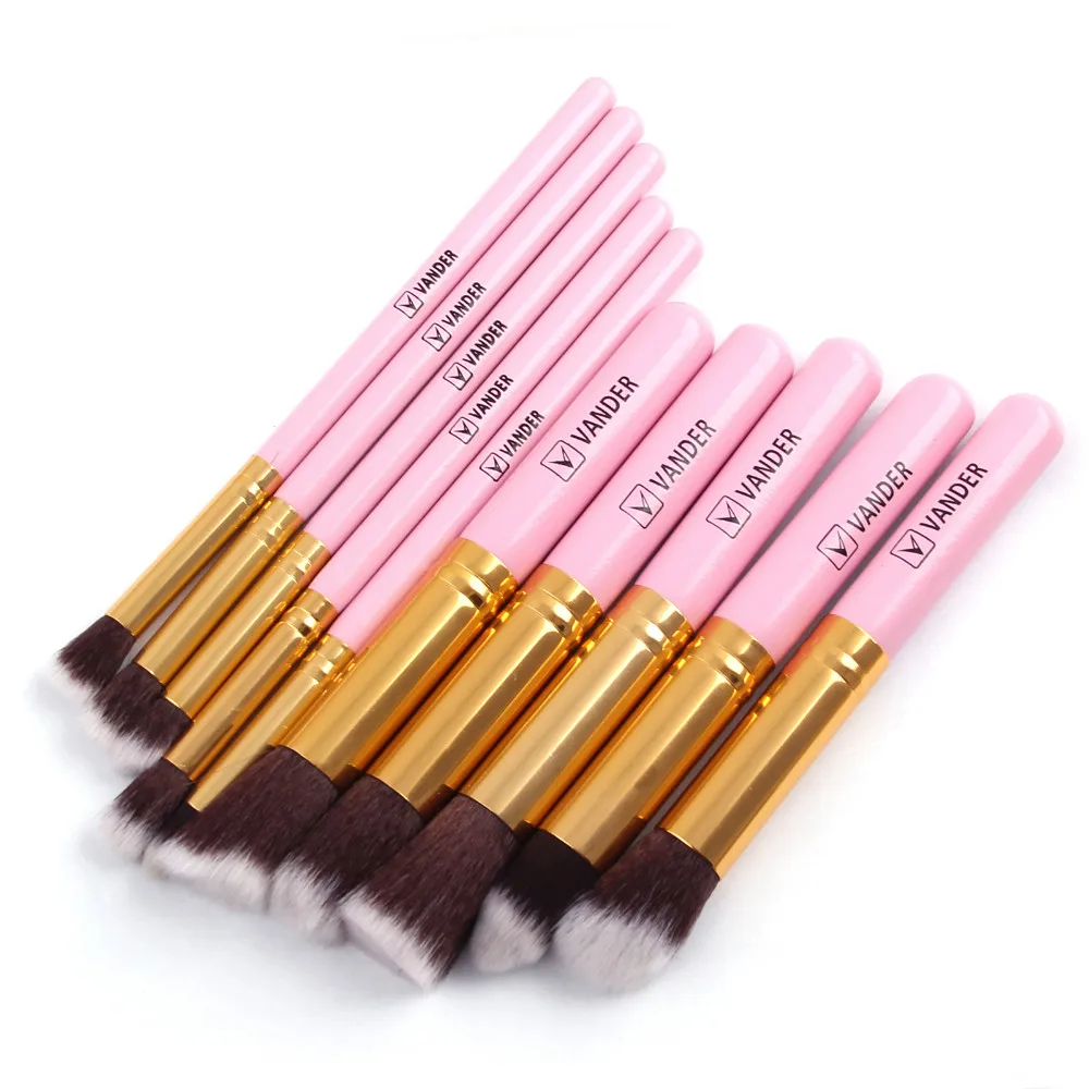 10 шт. профессиональный набор для макияжа пудра Тональная основа тени век