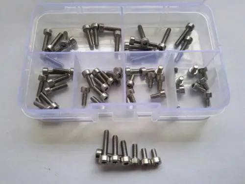 60 шт M3 Torx болт T & TX гнездо колпачок головки винта Болты Шурупы Ассортимент