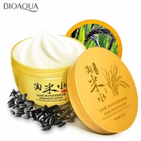 bioaoua black rice water essence hair mask moisturizing deep repair frizz for dry damaged hair smooth hair conditioner 500ml
