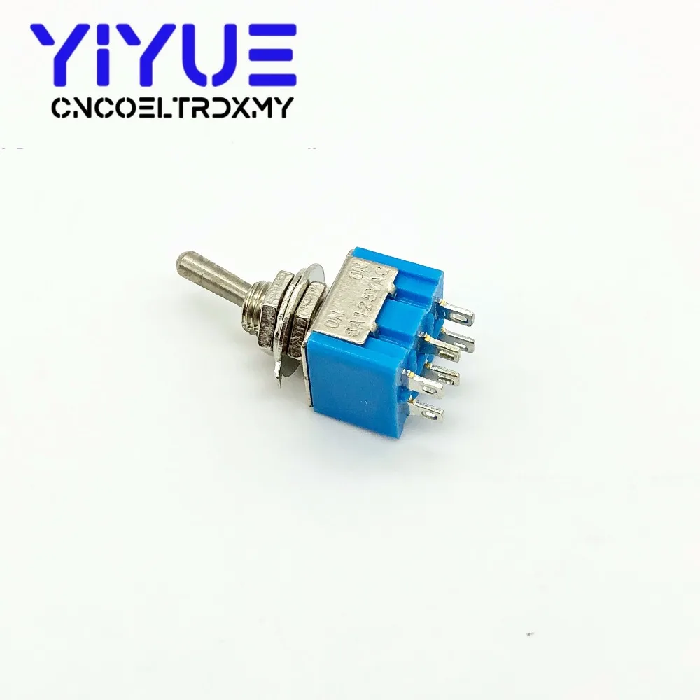 5pcs MTS-202 DPDT Switch 6A 125V AC 6-Pin ON-ON Mini Toggle Switches For Switching Lights Motors | Обустройство дома