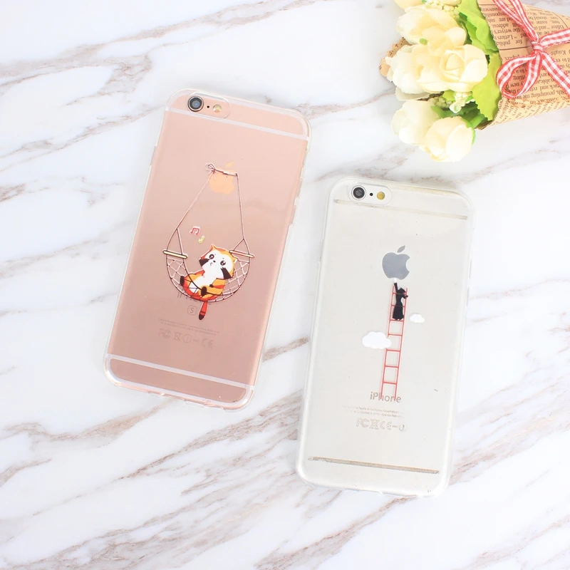 Розовый Милый Слон Мягкий ТПУ чехол для телефона Apple iPhone X XS Eat 8 7 6S Plus 5S SE 5 Чехлы Coque