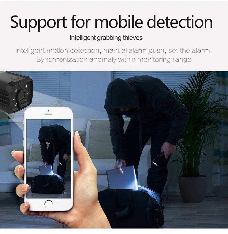 Wifi IP мини камера Full HD 1080P микро беспроводная ИК Ночное видение DVR датчик движения