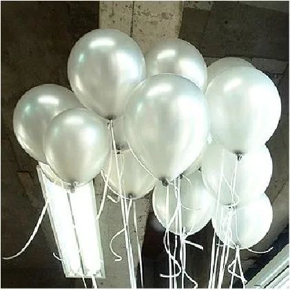 

[ Fly Eagle ] 100 PCS Birthday Wedding Party Decor Thicking Latex Balloons White Color 12