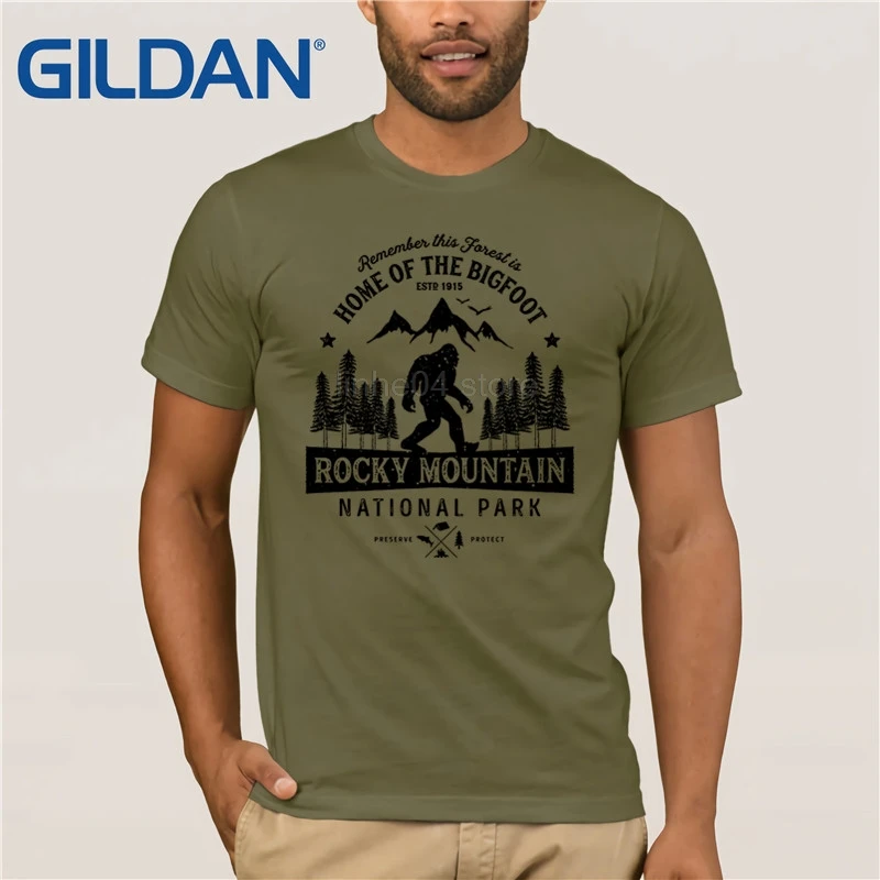 Винтажная футболка с изображением Скалистых гор в национальном парке Colorado Bigfoot