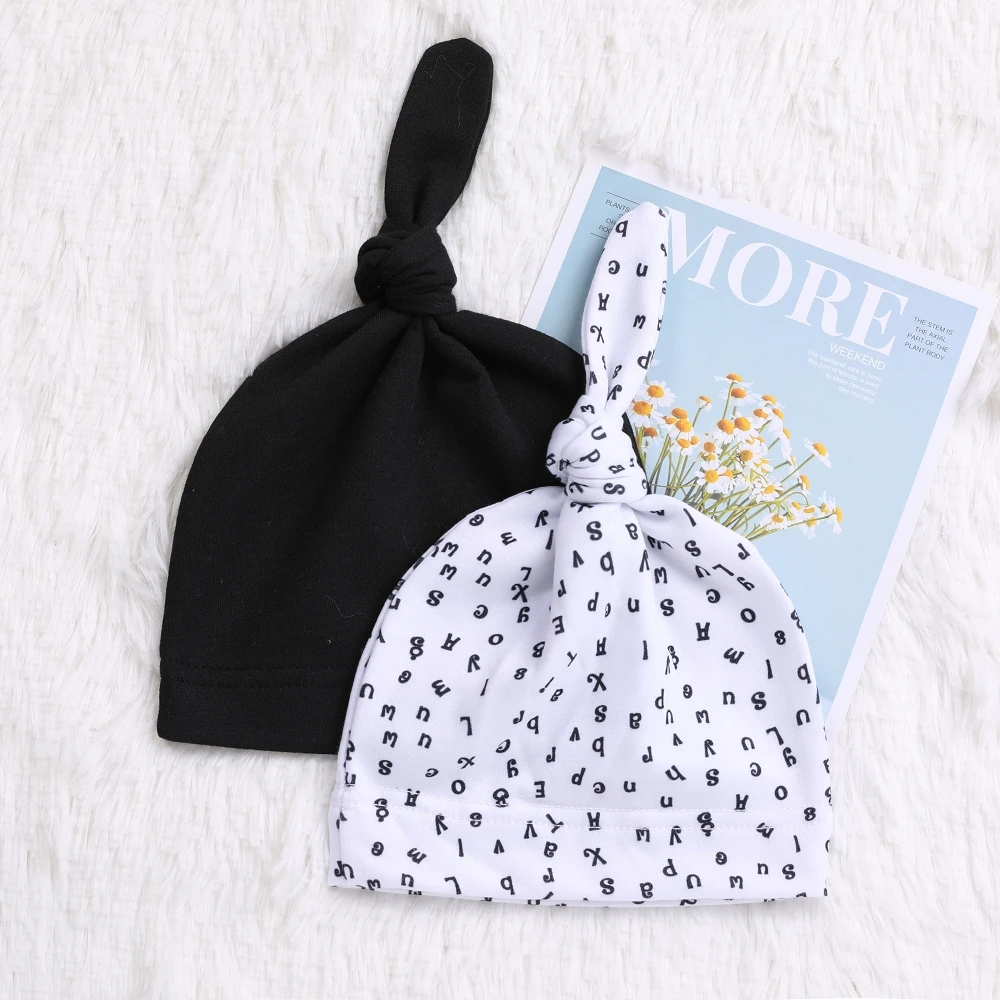Fashion Knot Baby Hat Candy Color Cotton Boy Cap Spring Autumn Girls Newborn Infant Toddler Kids Hats for Unisex Boys | Детская одежда