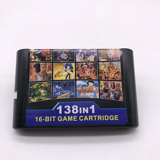 Лучший игровой картридж 138 в 1 16 бит MD игровая карта для sega Mega Drive Genesis оригинальной
