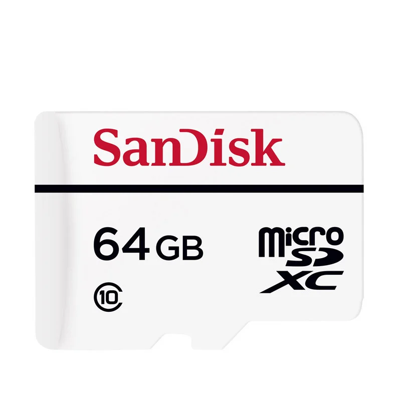 SDSDQQ-64gb Карта памяти SanDisk 32 Гб 64 гб высокая выносливость видео мониторинг Micro SD карта 128 ГБ 256 ГБ C10 MicroSD TF карта для видео мониторинга - Емкость: SDSDQQ-64gb
