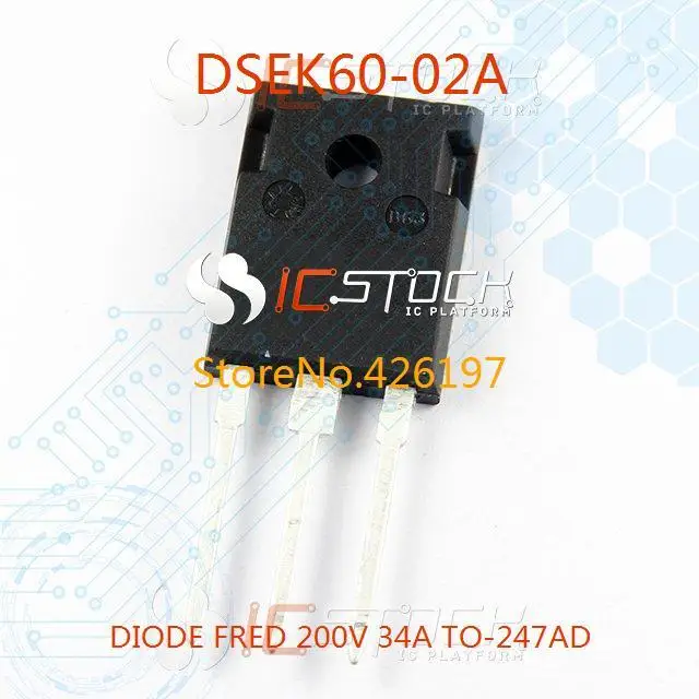 Бесплатная Доставка DSEK60-02A ДИОД ФРЕД 200 В 34A TO-247AD DSEK60 60-02 3 ШТ. |