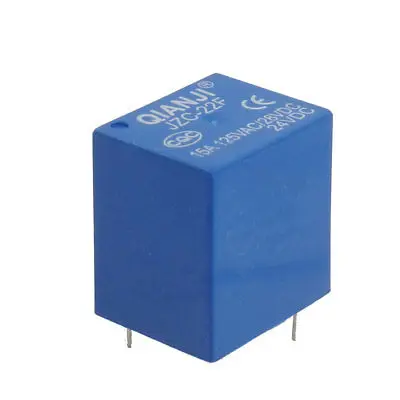 

JZC-22F DC 24V Coil 5 Pin AC 125V/15A DC 28V/15A Power Relay