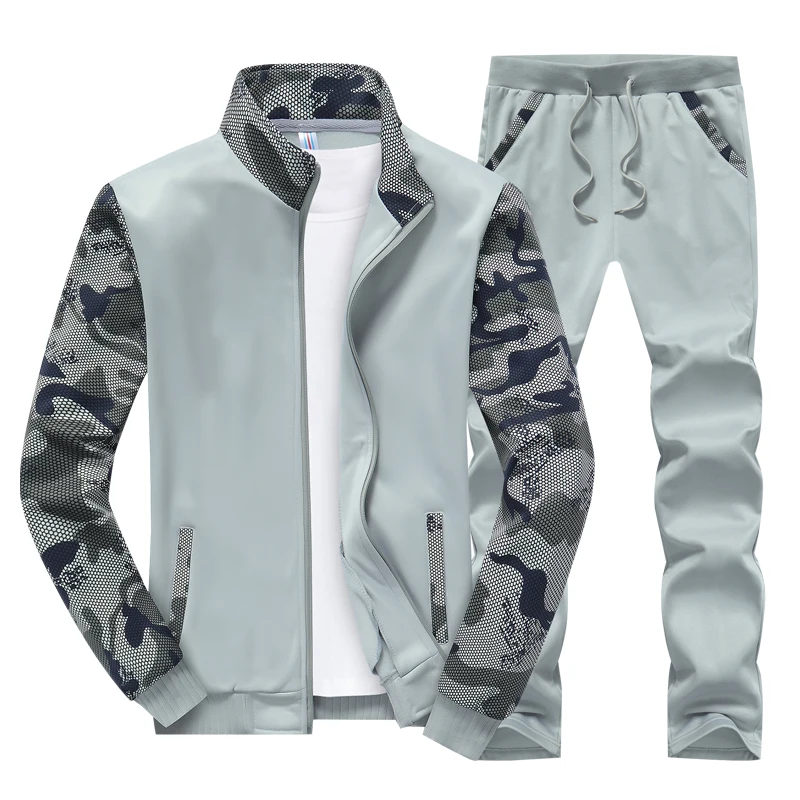 Puza Sportwear Suit Men's tracksuit winter warm sweatpants Track suits mens Camouflage Army Casual 4XL sets | Мужская одежда