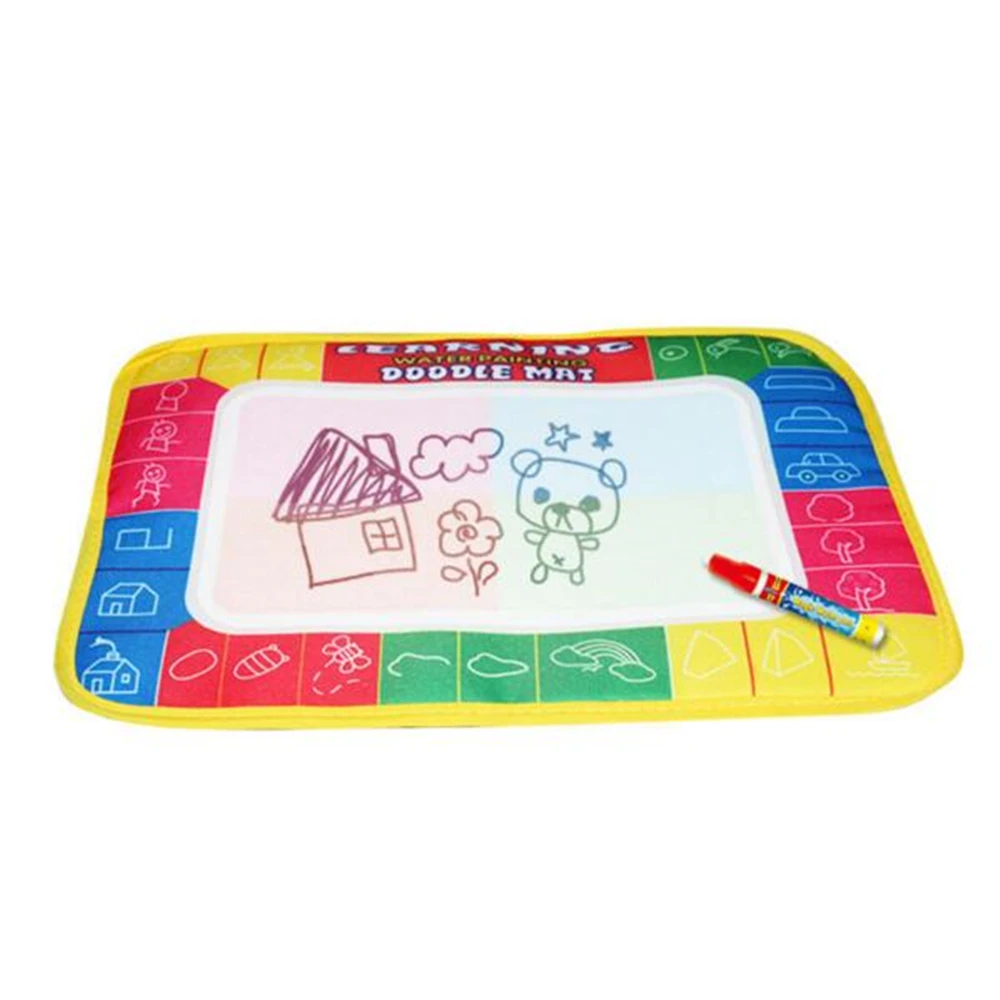 Free shipping 29X19cm 4 color Water Drawing Toys Mat Aquadoodle Mat&amp1 Magic Pen/Water board/baby play mat pen | Игрушки и хобби