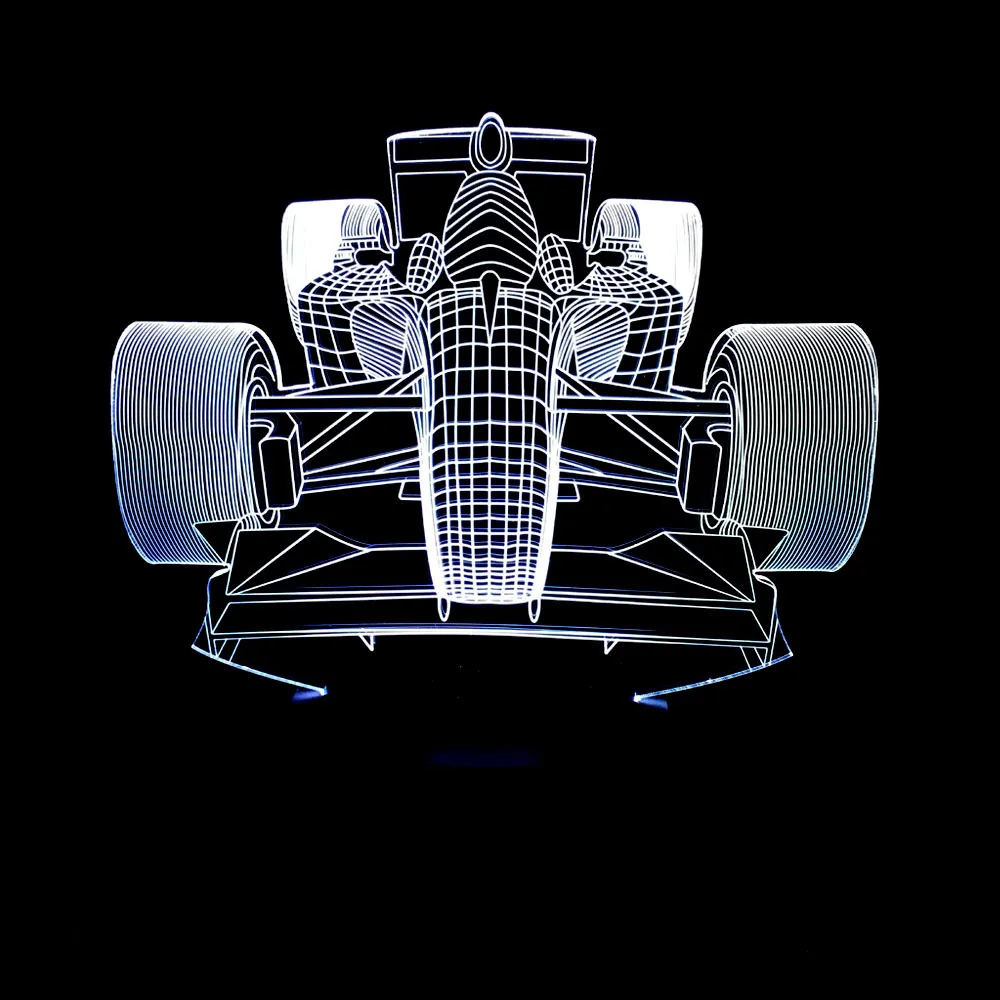 3d ночной Светильник от поставщика гоночный цветной сенсорный дистанционный