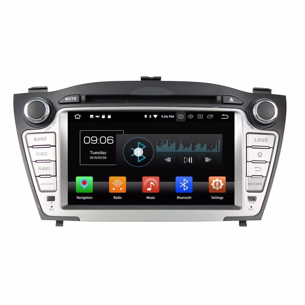 Восьмиядерный 7 'Ǝ ядер Android 9 0 автомобильный Радио dvd плеер GPS для Hyundai TUCSON IX35 2009
