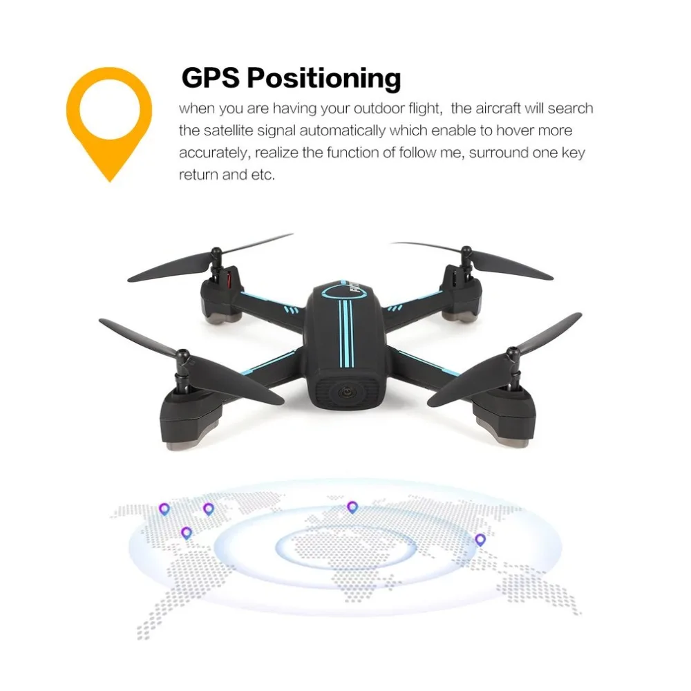 JINXINGDA 528 gps позиционный RC FPV Дрон Квадрокоптер с 720P HD Wifi камера в режиме реального