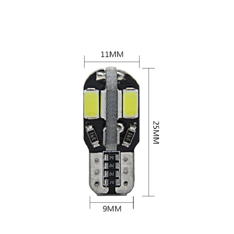 MaleCrane 4 шт T10 W5W/194 авто светодиодный светильник номерного знака 120LM 6500K белый 12V 3w
