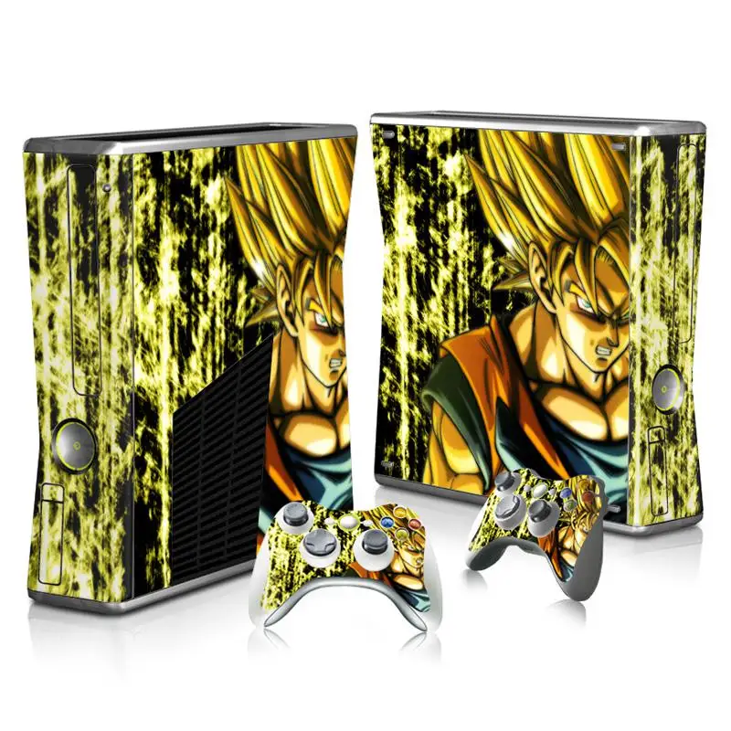 Красочный Дизайн Виниловая наклейка для Xbox 360 Slim консоль+ 2 контроллера обложки Jogo для Microsft Xbox 360 тонкий аксессуар