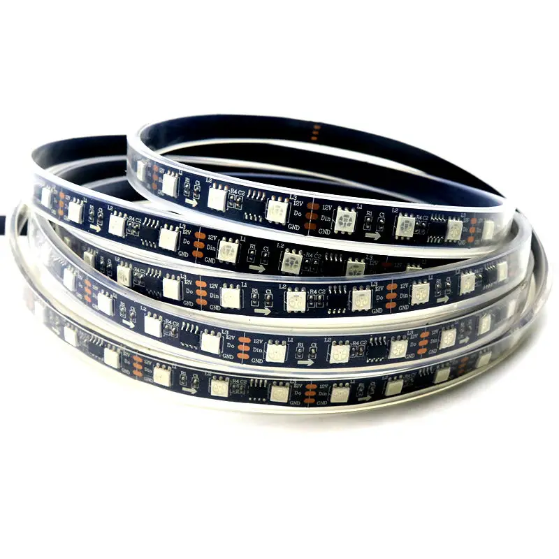 1 м/5 м 30/48/60/96/144 светодиодный s/m WS2811 пикселей RGB полосы 5050 SMD адресуемых цифровой ТВ